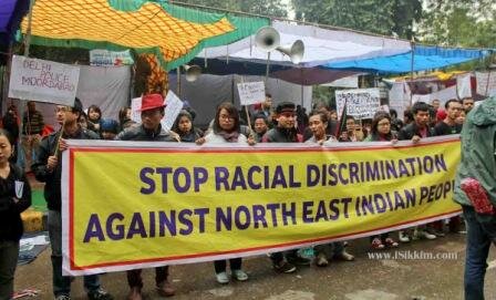 NE protests ‘Racism’ in Delhi
